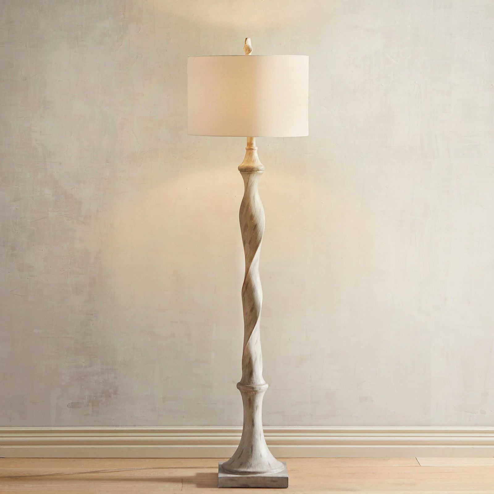 Weathered Twist Floor Lamp Contemporary Floor Lamps with regard to size 1600 X 1600