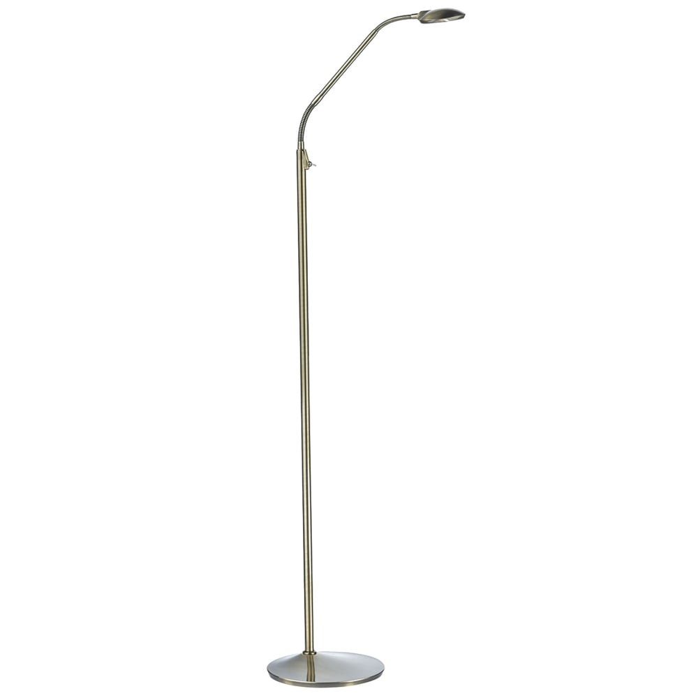 Wellington Led Floor Lamp In Antique Brass within sizing 1000 X 1000