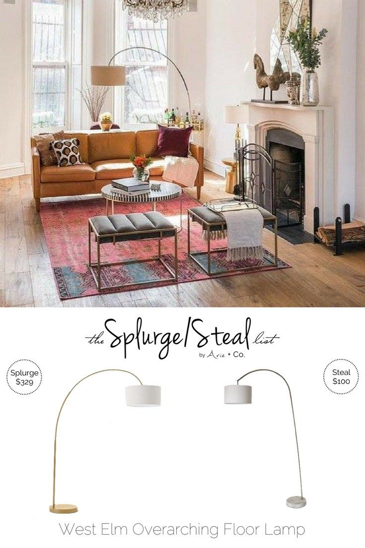 West Elm Overarching Floor Lamp For The Home Overarching intended for sizing 735 X 1102