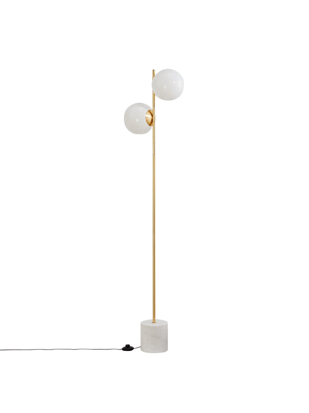 West Elm Sphere Stem Floor Lamp Brass In 2019 West Elm intended for proportions 1080 X 1440