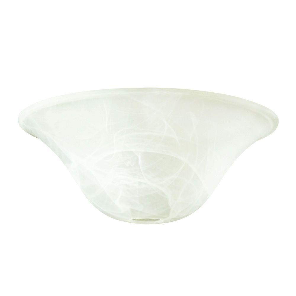 Westinghouse 4 34 In White Alabaster Torchiere Glass Shade intended for measurements 1000 X 1000