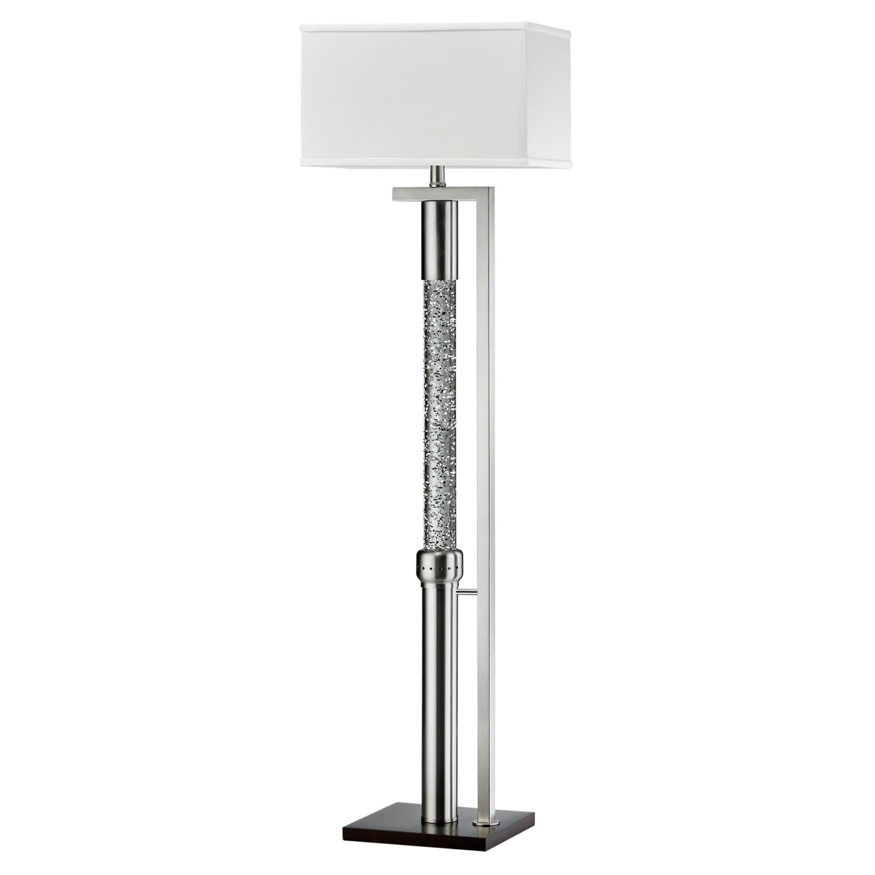 Weston Home Avallon Nickel Floor Lamp With Rectangular Shade with sizing 1800 X 1800