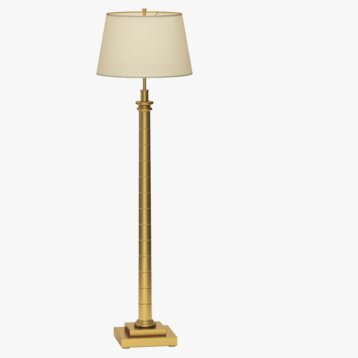 White And Gold Floor Lamp 3d Model throughout dimensions 1200 X 1200