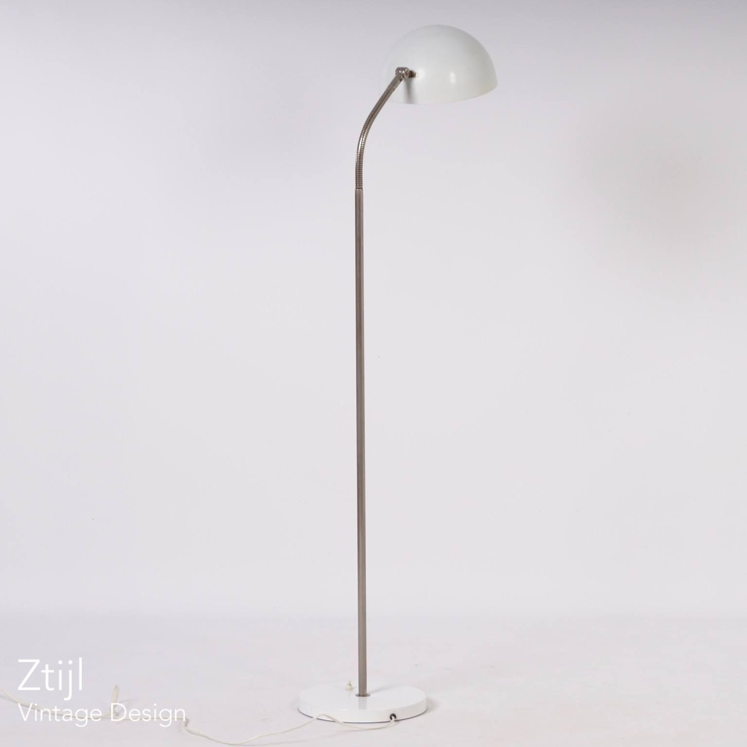 White Floor Lamp Hala Ca 1955 Adjustable for dimensions 1536 X 1536