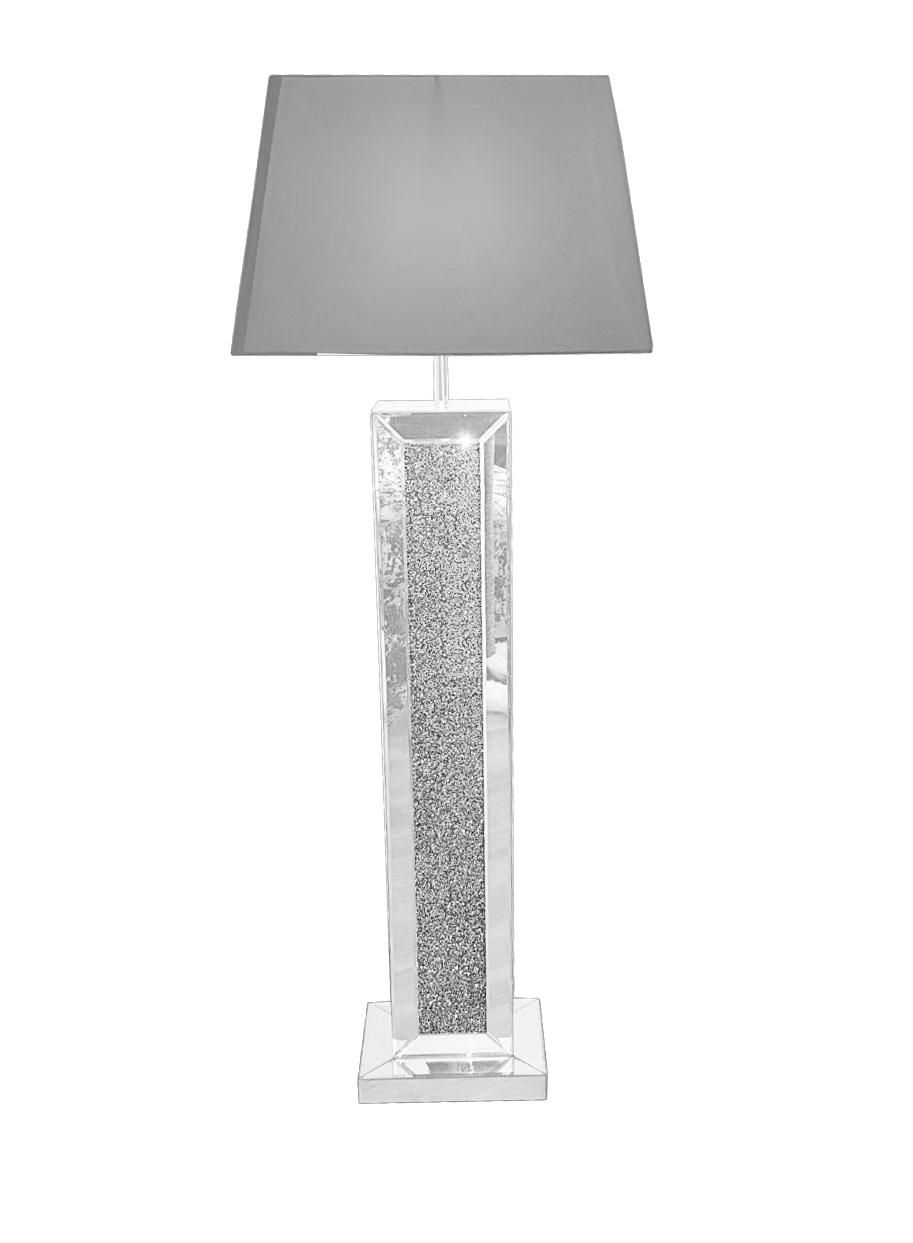 White Mirror Crush Mirrored Floor Lamp White Mirror Floor intended for dimensions 913 X 1243