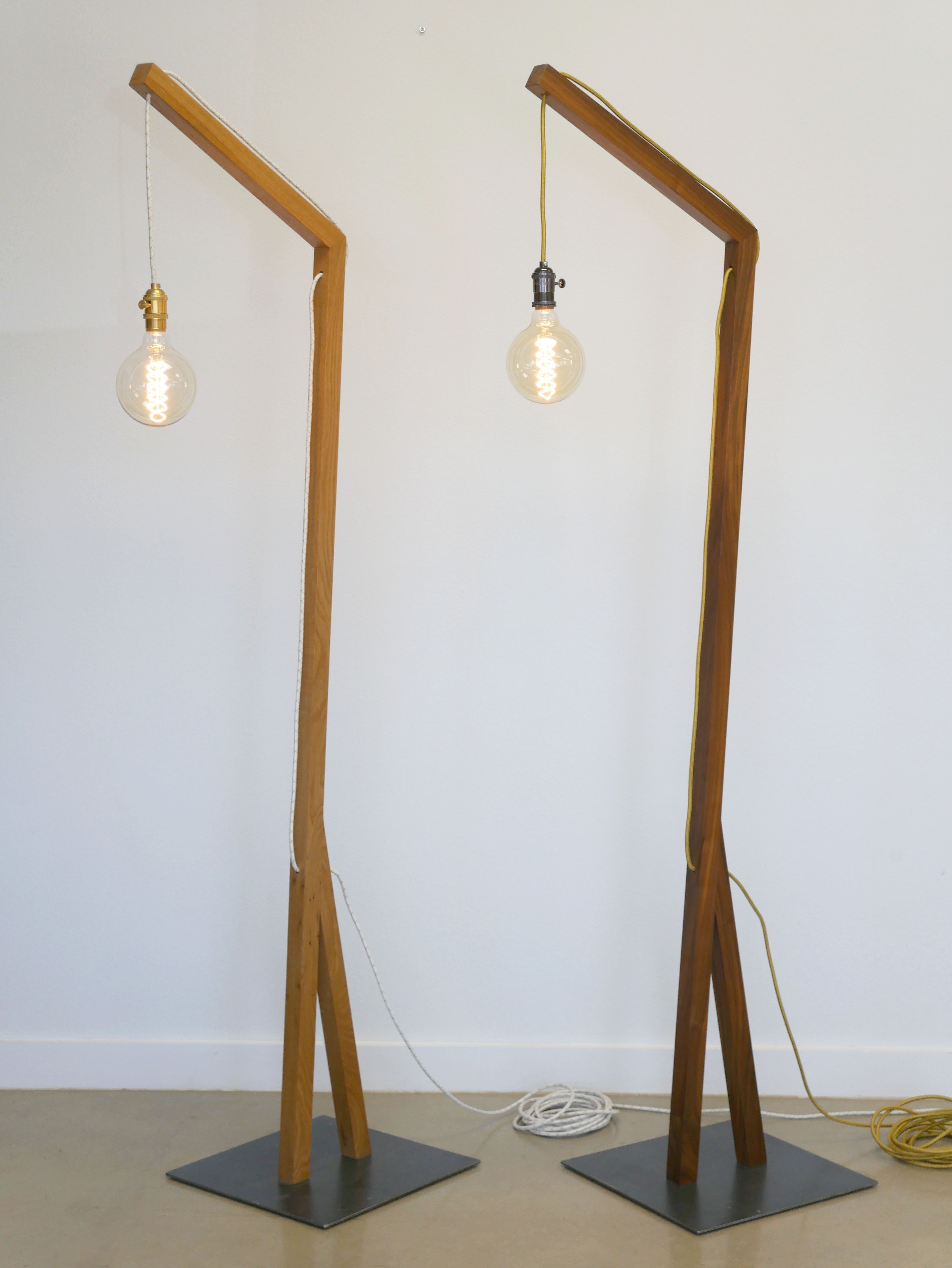 White Oak And Walnut Idea Floor Lamps Customfurniture within dimensions 3448 X 4592