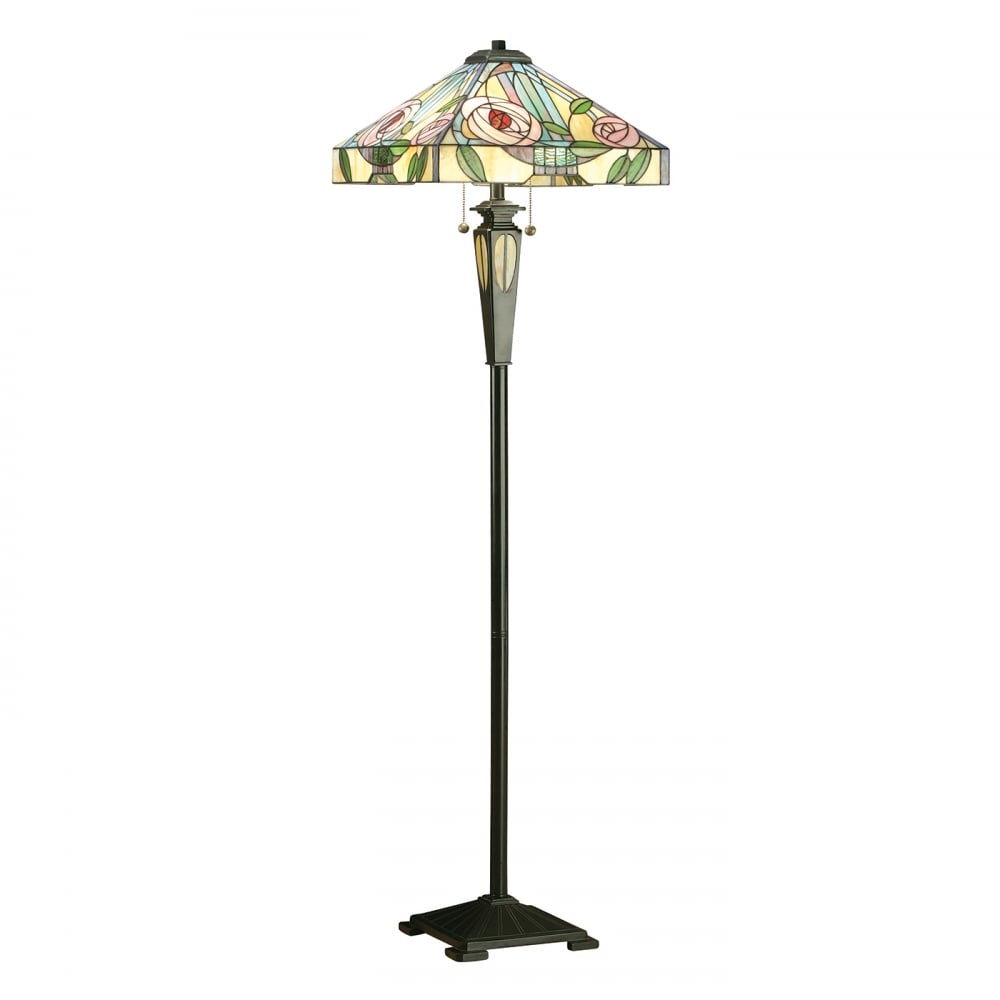 Willow Tiffany Standard Floor Lamp Art Nouveau Style inside sizing 1000 X 1000