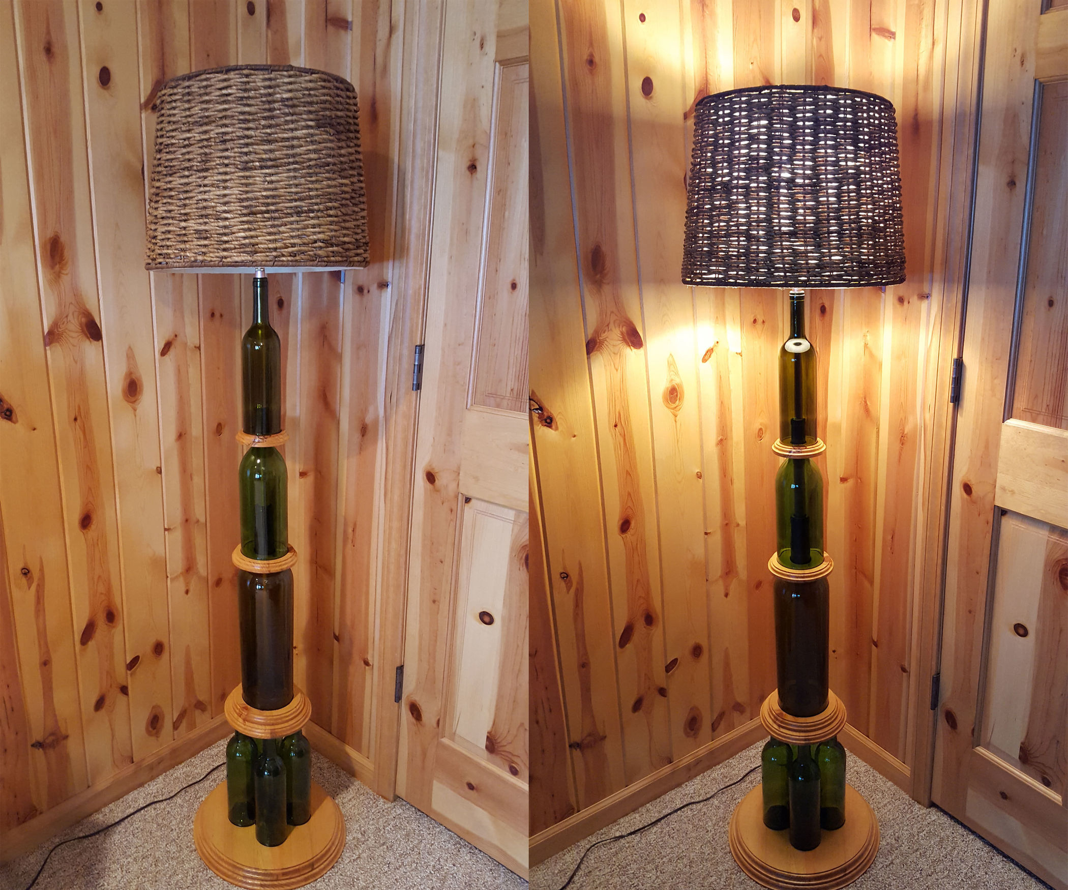 Wine Bottle Floor Lamp Lamp Cabtivist within sizing 2100 X 1750