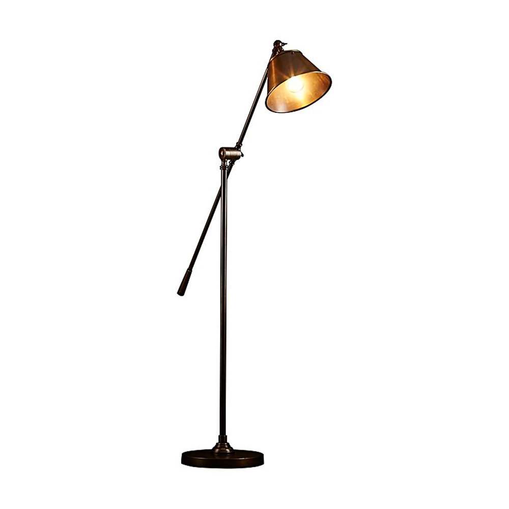 Winslow 1 Light Floor Lamp Antique Brass Elpim59384alb intended for measurements 1000 X 1000