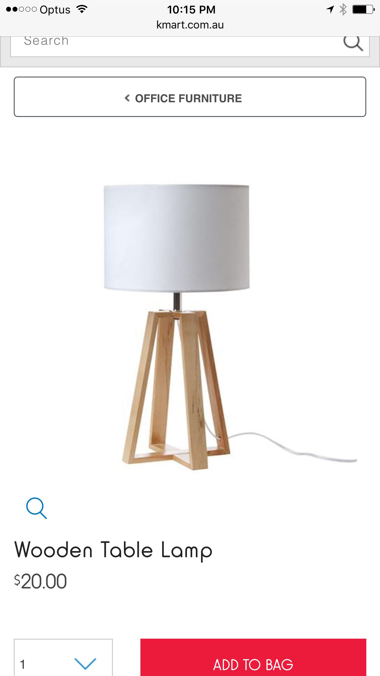 Wood Table Lamp White Coastal Modern Kmart Au In 2019 regarding size 1242 X 2208