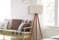 Wood Tripod Floor Lamp Nature Rubber Wood Standing Floor with regard to measurements 1001 X 1001
