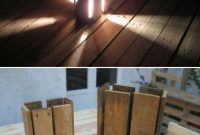 Wooden Pallet Floor Lamp Holzlampe Holzpaletten Und regarding dimensions 735 X 1102