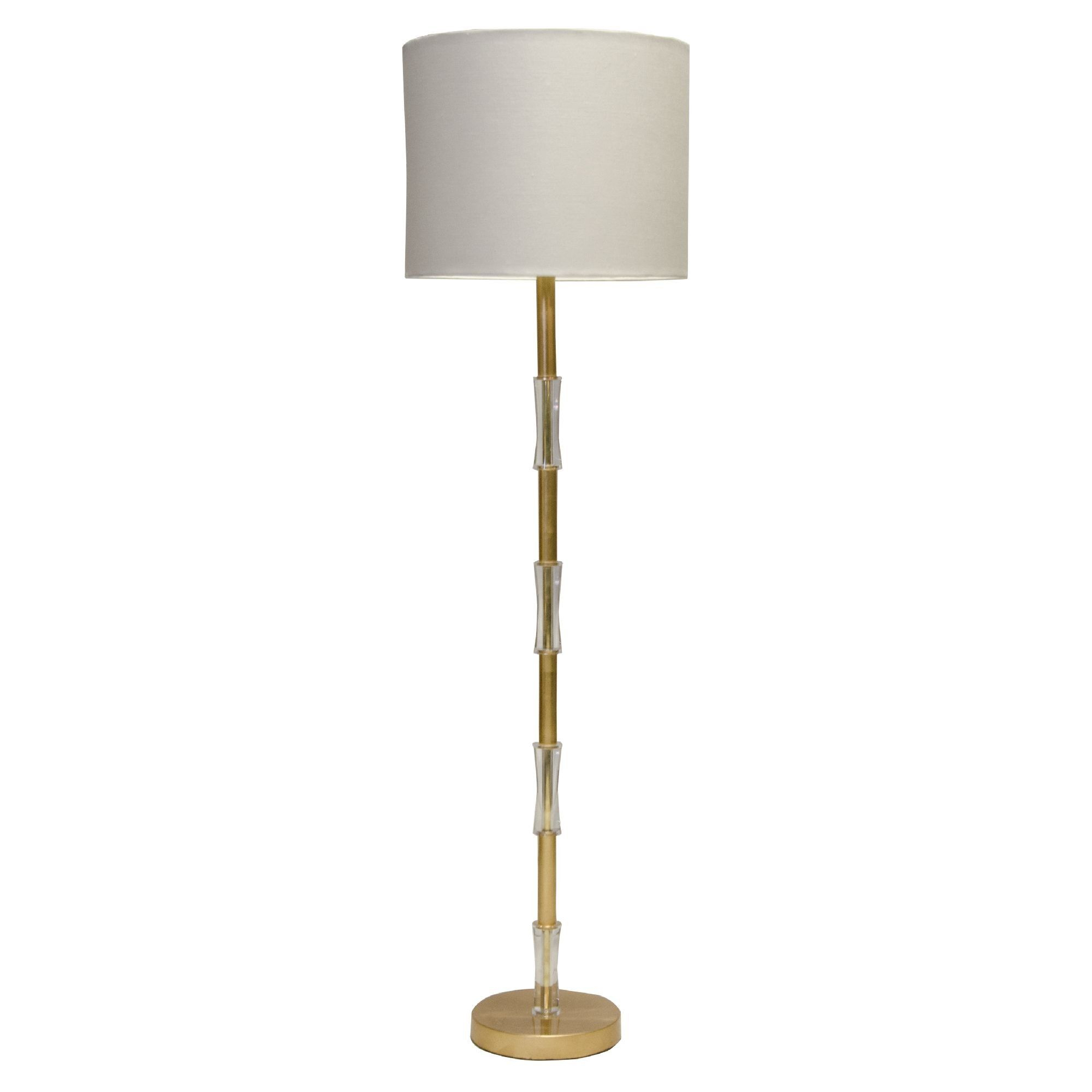 Worlds Away Sloane Gold Leafed And Acrylic Floor Lamp regarding proportions 2000 X 2000