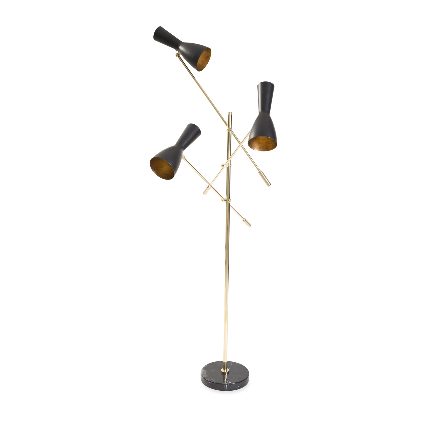 Wormhole N3 Multiple Floor Lamp Brass Brothers Co regarding size 1400 X 1400
