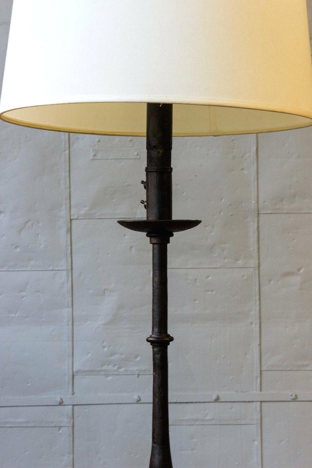 Wrought Iron Floor Lamp Diyetimco with measurements 1000 X 1500