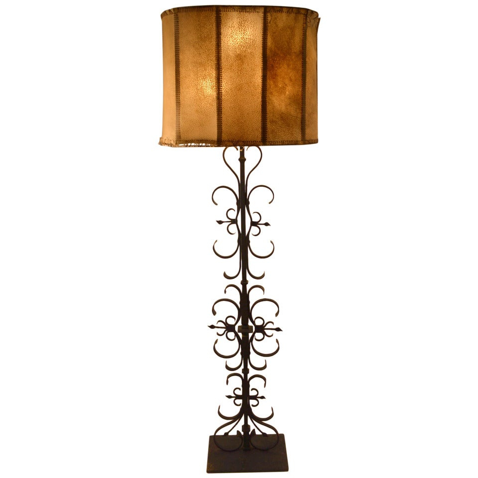 Wrought Iron Spanish Gothic Style Floor Lamp in measurements 960 X 960