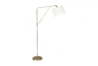 Yard Arm Floor Lamp With Natural Hessian Shade with measurements 1334 X 1000