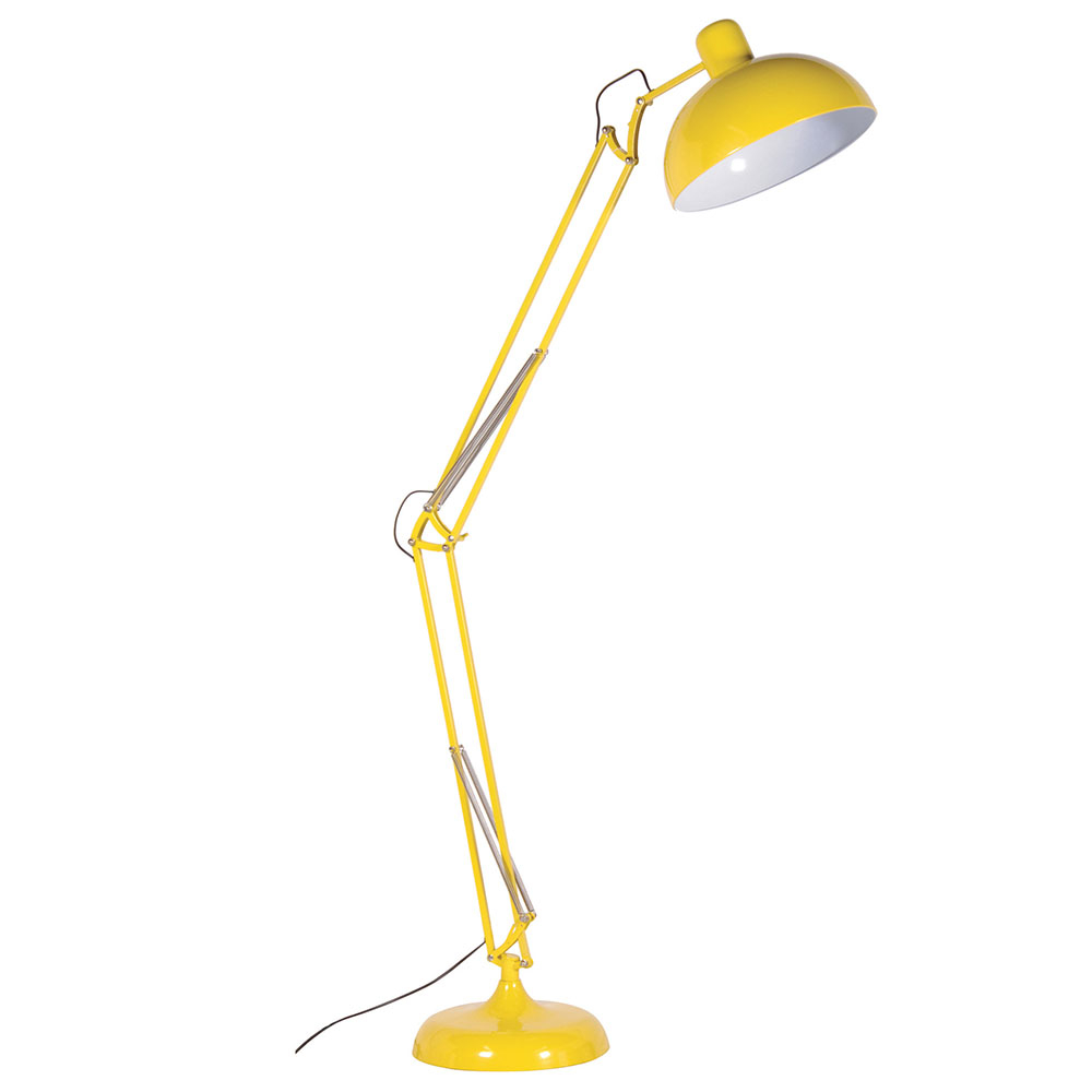 Yellow Floor Angle Lamp Lighting Accessories in measurements 1000 X 1000