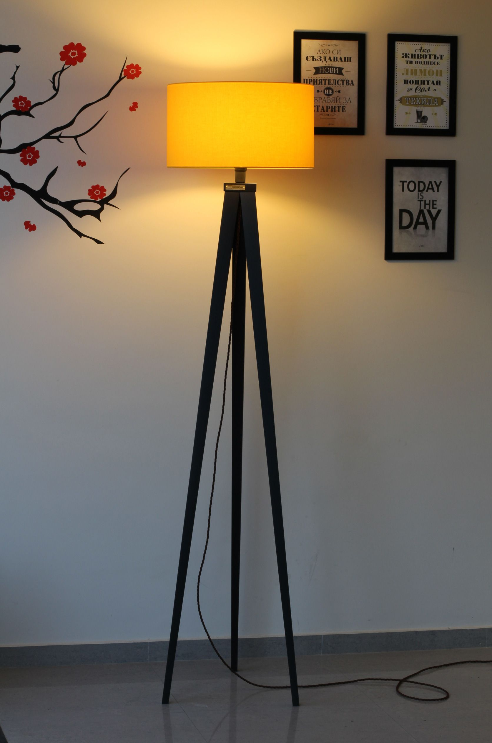 Yellow Floor Lamp Handmade Lighting Home Accessories with sizing 1672 X 2522