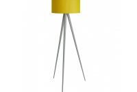 Yves Grey Metal Floor Lamp With Yellow Shade with sizing 1200 X 925