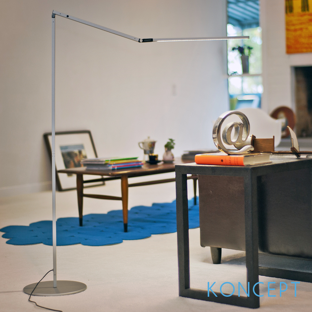 Z Bar Led Floor Lamp Koncept Metropolitandecor Home with regard to proportions 1000 X 1000