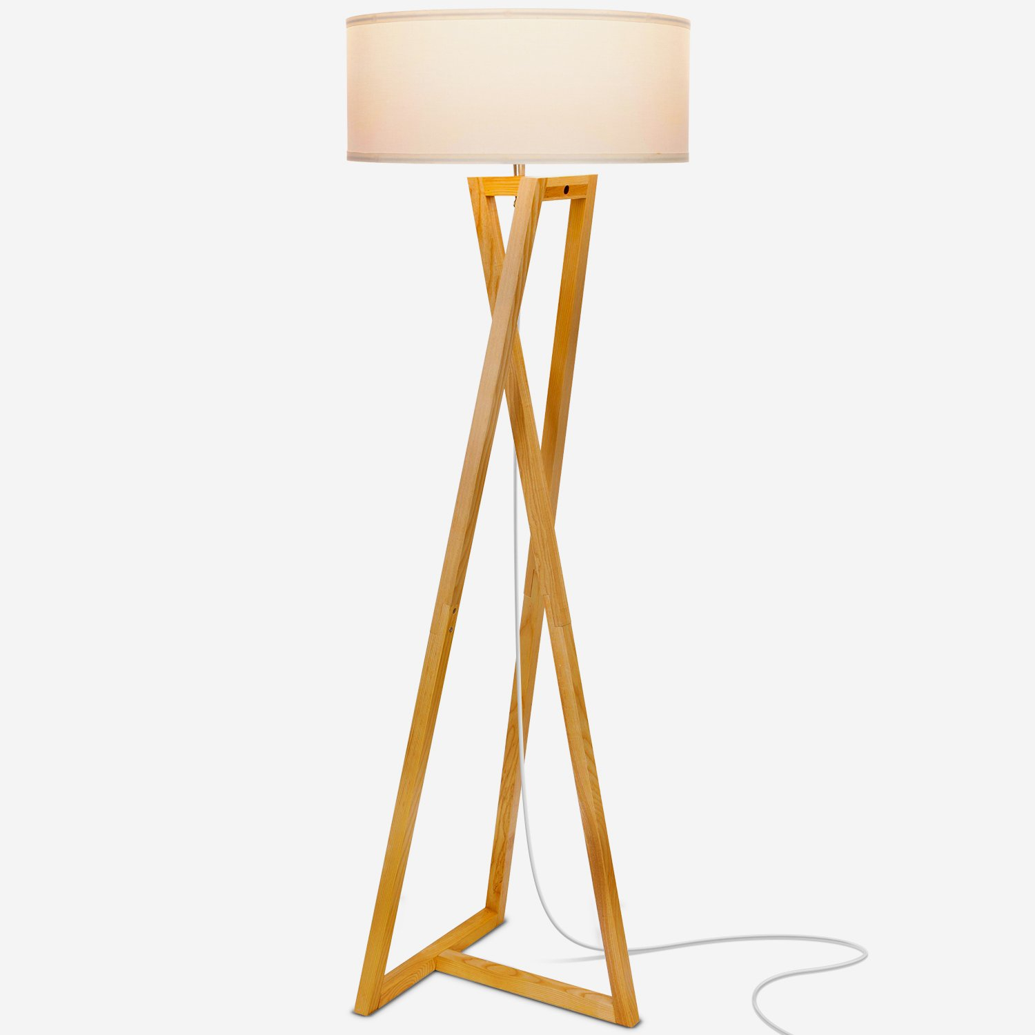 Z Wood Tripod Led Floor Lamp Modern Light For Family Living Rooms with regard to sizing 1500 X 1500