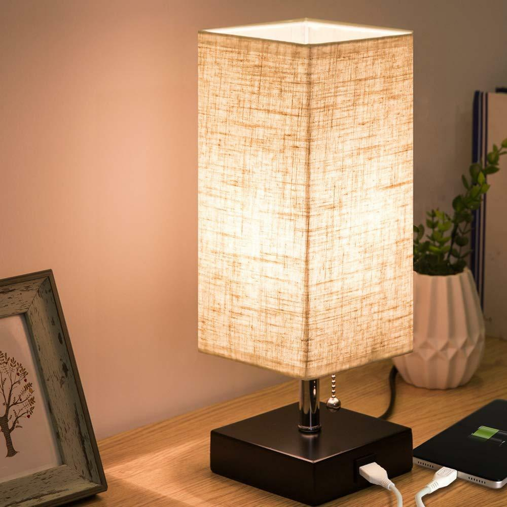 Zeefo Usb Table Lamp Modern Design Bedside Table Lamps With Usb Charging Port within dimensions 1000 X 1000