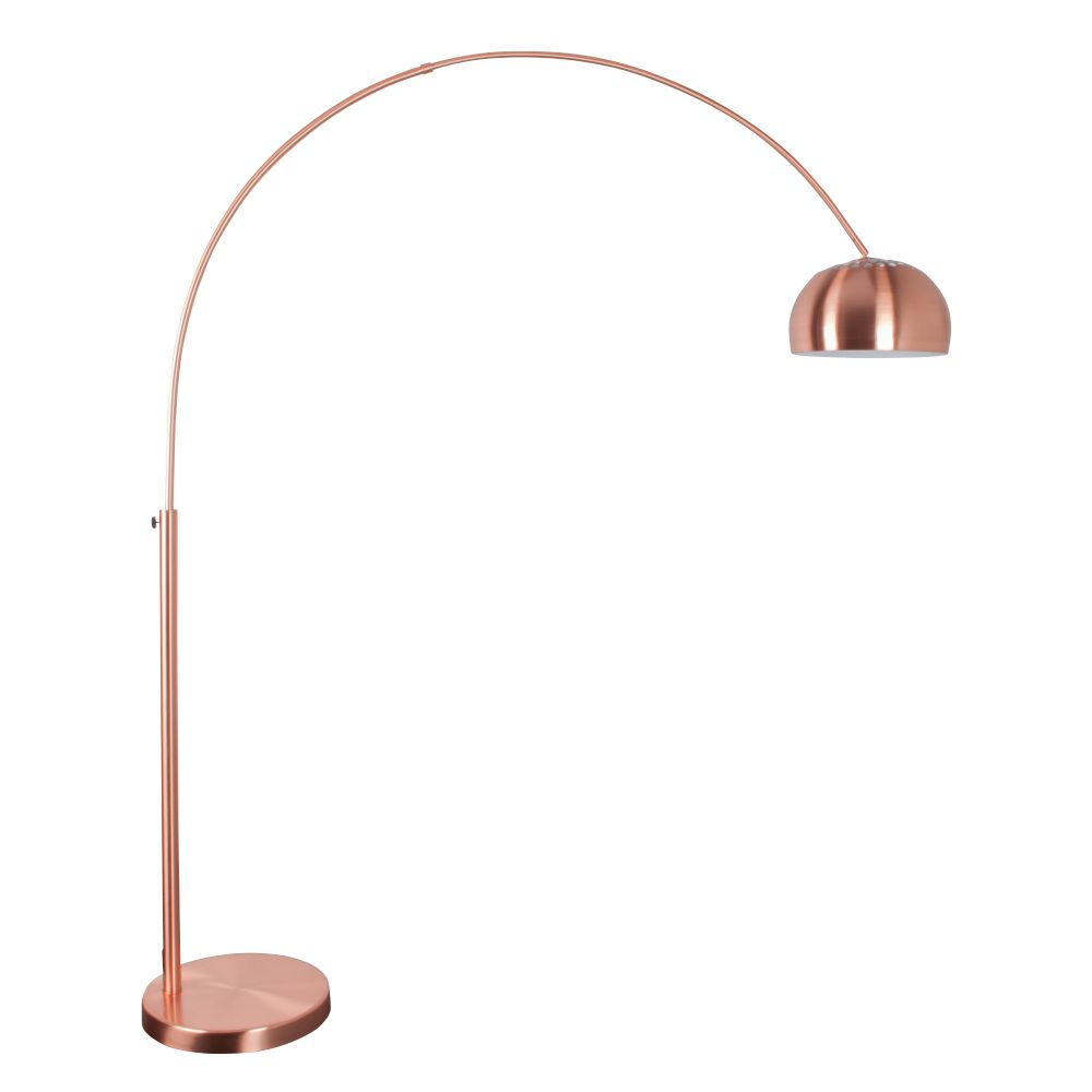 Zuiver Floor Lamp Metal Bow Copper 190 205cm for dimensions 1000 X 1000