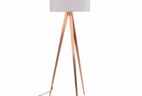 Zuiver Tripod Copper Floor Lamp White for measurements 900 X 900