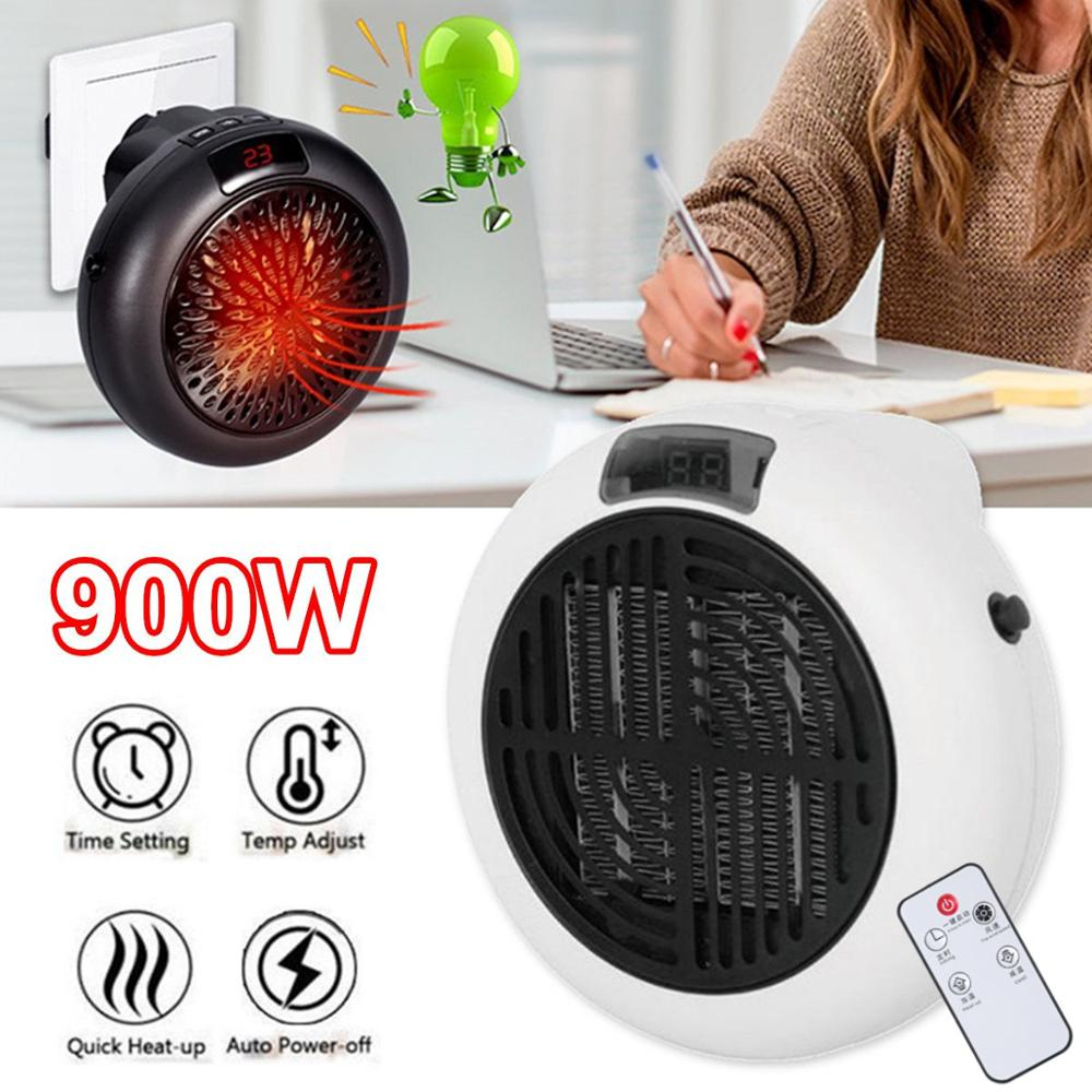 110 220v Remote Control Portable Electric Heater 900w Mini Fan Heater Household Wall Handy Heating Stove Radiator Warmer Winter within proportions 1000 X 1000
