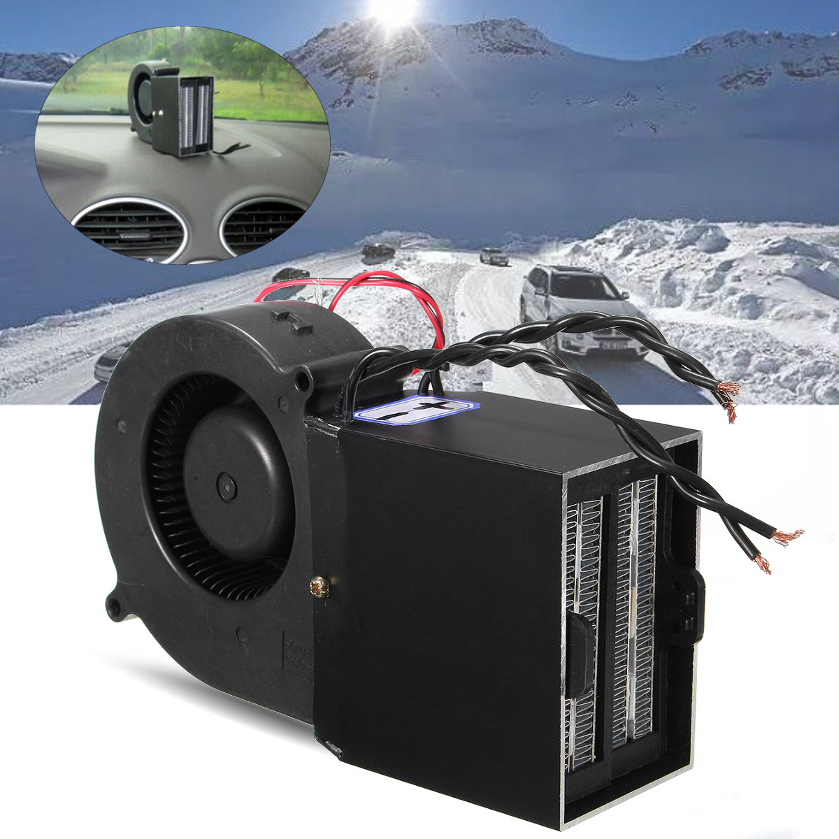 12 Ptc 300w 500w Car Portable Adjustable Heating Heater Fan Defroster Demister with proportions 1200 X 1200