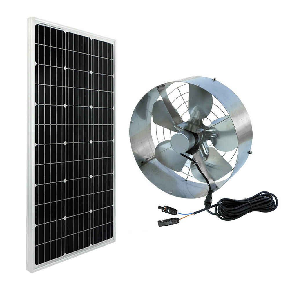 12vdc 65w 3000 Cfm Solar Powered Exhaust Fan Roof Vent pertaining to size 1000 X 1000