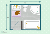 15 Free Bathroom Floor Plans You Can Use in size 3000 X 2000