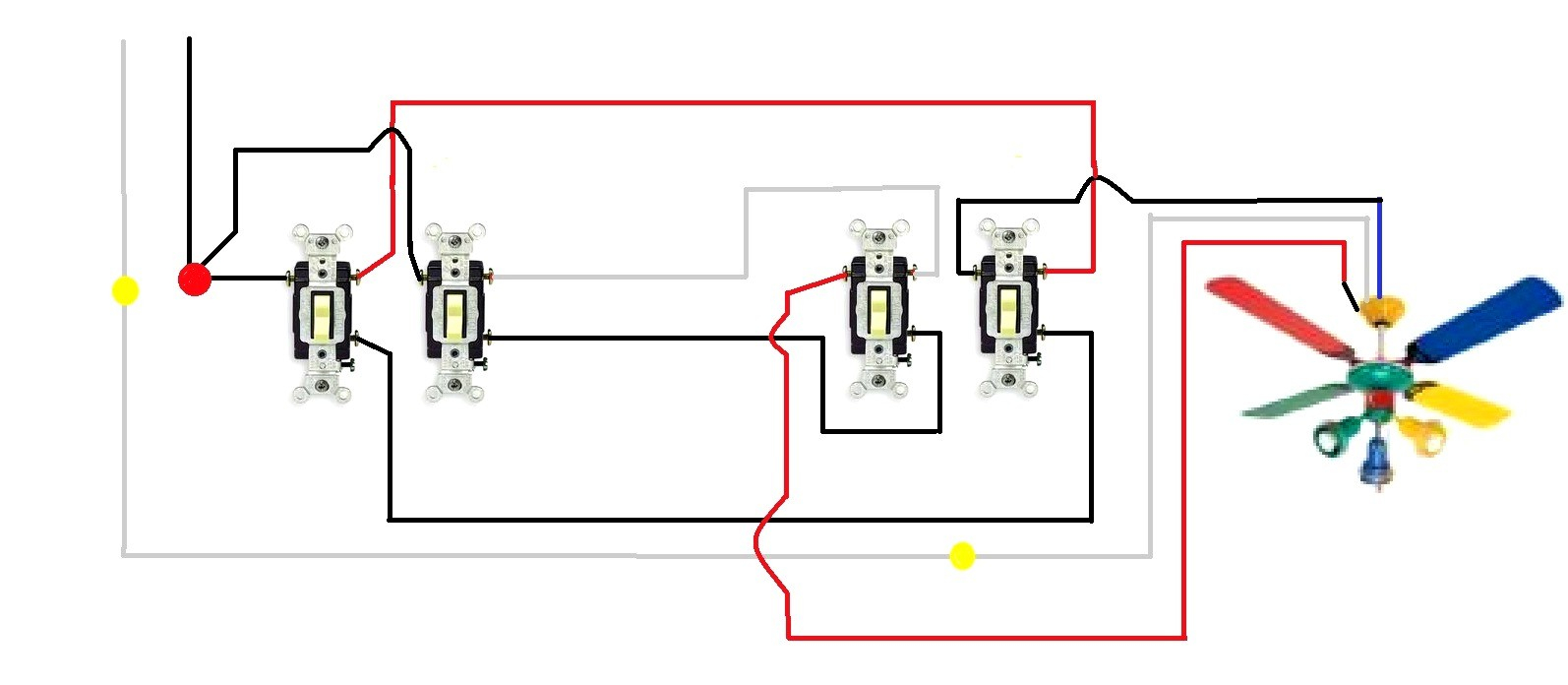 197cdb 3 Position 4 Wire Fan Switch Wiring Diagram Wiring inside proportions 1594 X 696