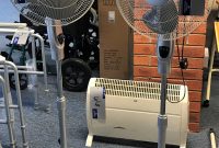 2 B And Q 40cm Pedestal Fans With Ewt Electric Heater for measurements 2570 X 3629