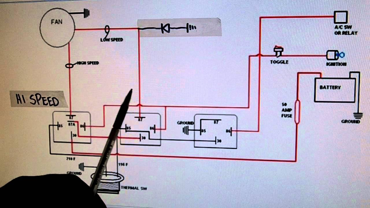 2 Speed Electric Cooling Fan Wiring Diagram with dimensions 1280 X 720