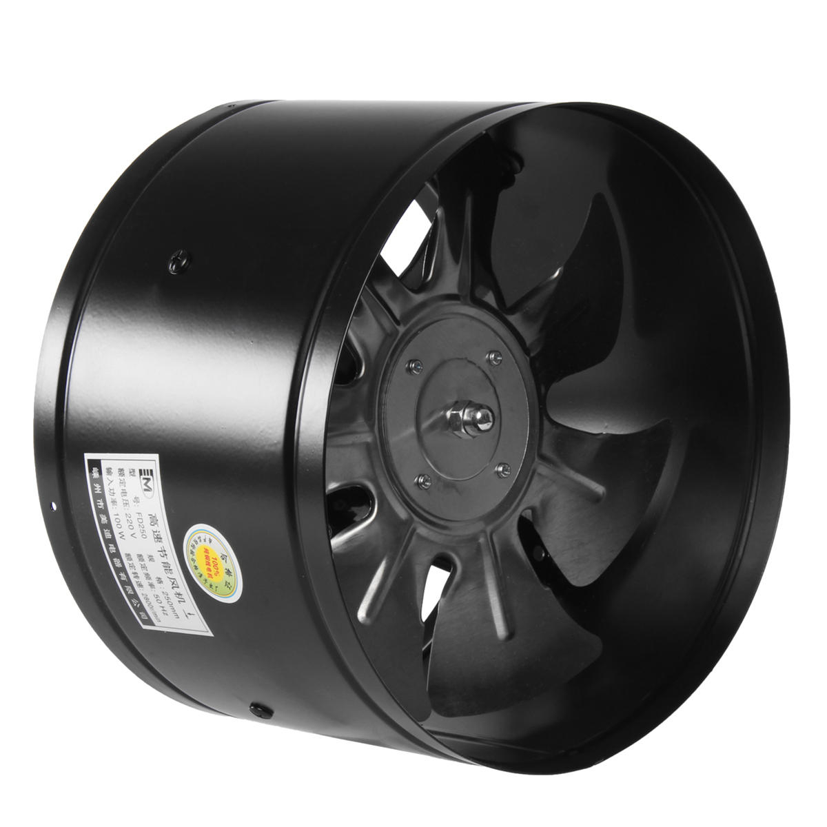 220v 46810 Inch Inline Duct Fan Booster Exhaust Blower Air Cooling Vent Black within proportions 1200 X 1200