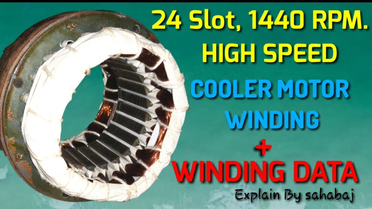 24 Slot1440 Rpm High Speed Cooler Motor Winding within sizing 1280 X 720
