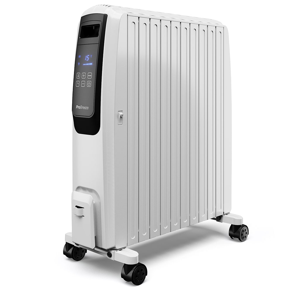 2500w Digital Oil Filled Radiator High Powered Portable intended for sizing 1000 X 1000
