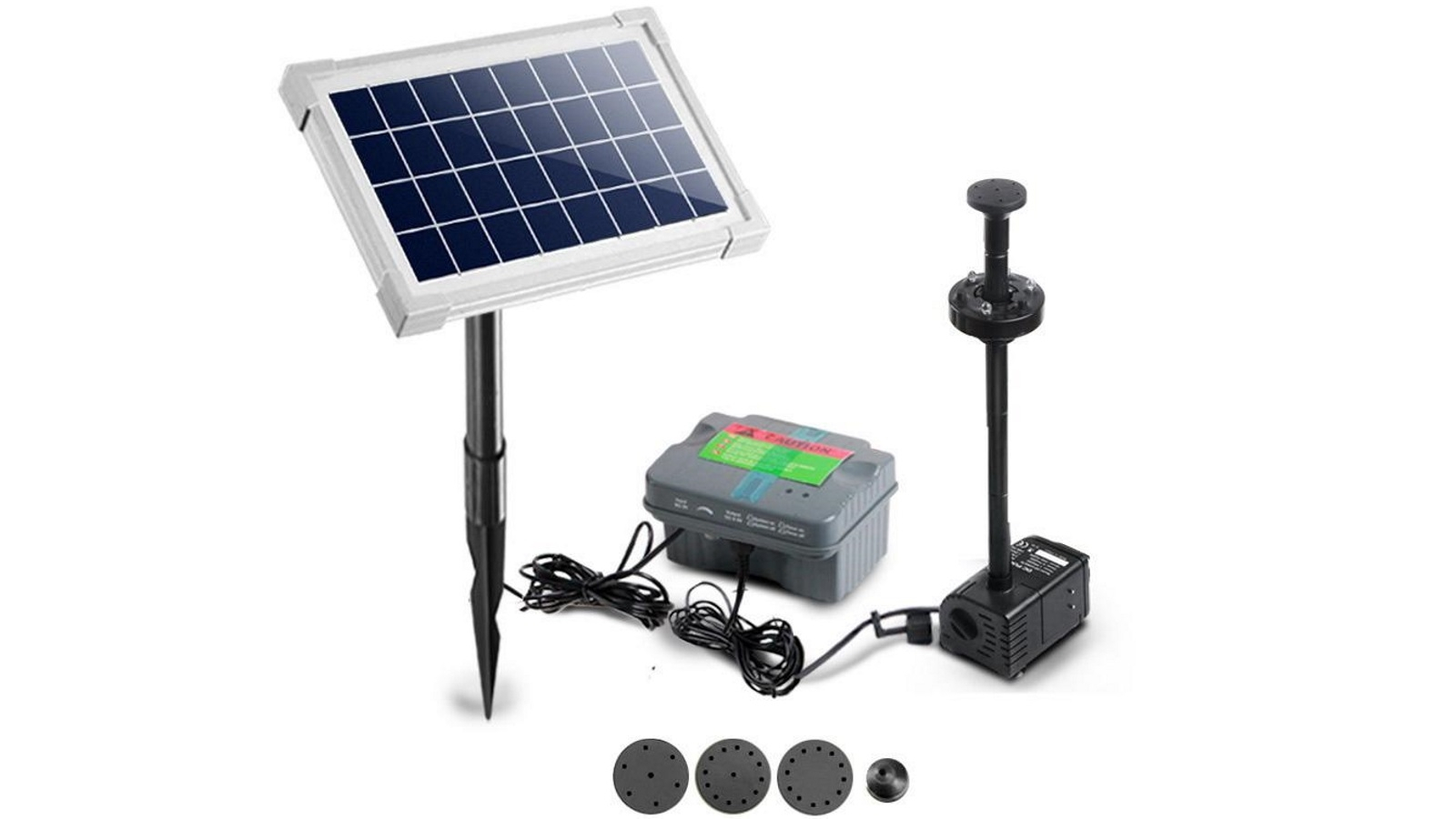 25w Submersible Solar Powered Water Fountain intended for sizing 1600 X 900