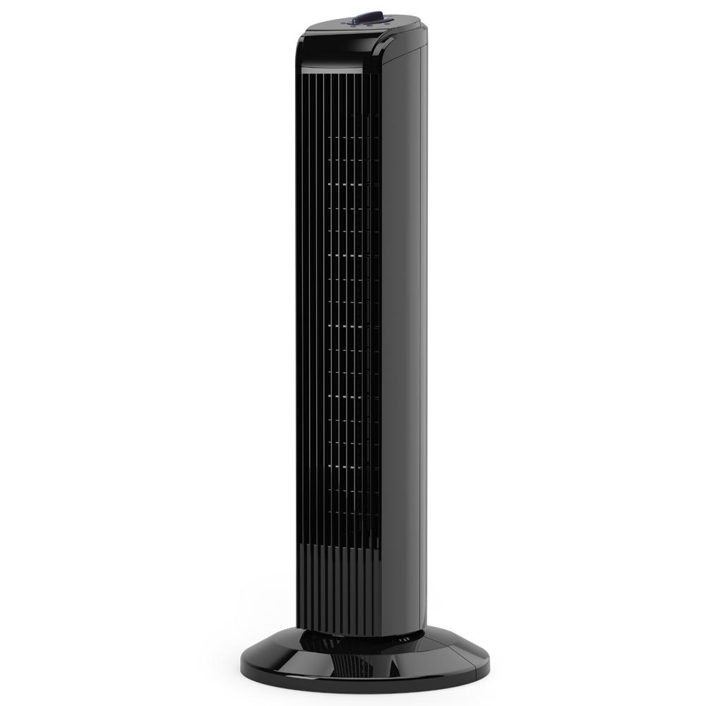 28 In 40 Watt Oscillating Tower Fan In Black intended for sizing 1000 X 1000