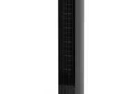 28 In 40 Watt Oscillating Tower Fan In Black throughout measurements 1000 X 1000