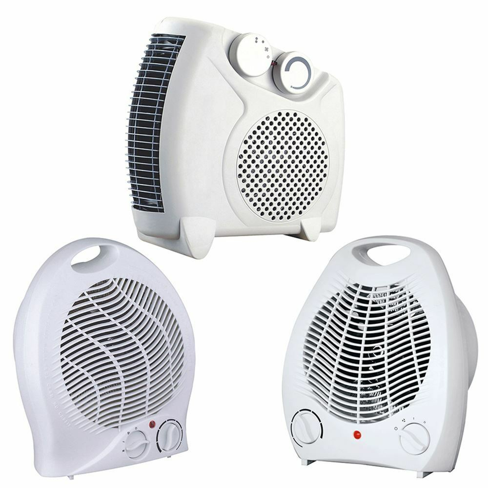 2kw Electric Heater Flat Upright Fan Silent Thermostat 2 Heat Setting Cool Blow inside measurements 1000 X 1000