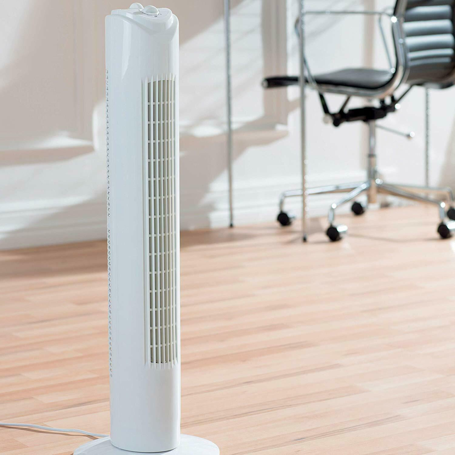 30 Free Standing Tower Fan 3 Speed Oscillating Tower Cooling Fan With Timer Uk pertaining to sizing 1500 X 1500