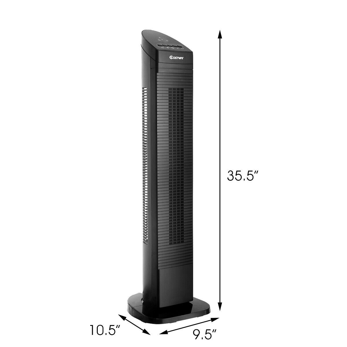 35 Black Led Digital Remote Control Tower Fan Tower Fan with regard to sizing 1200 X 1200