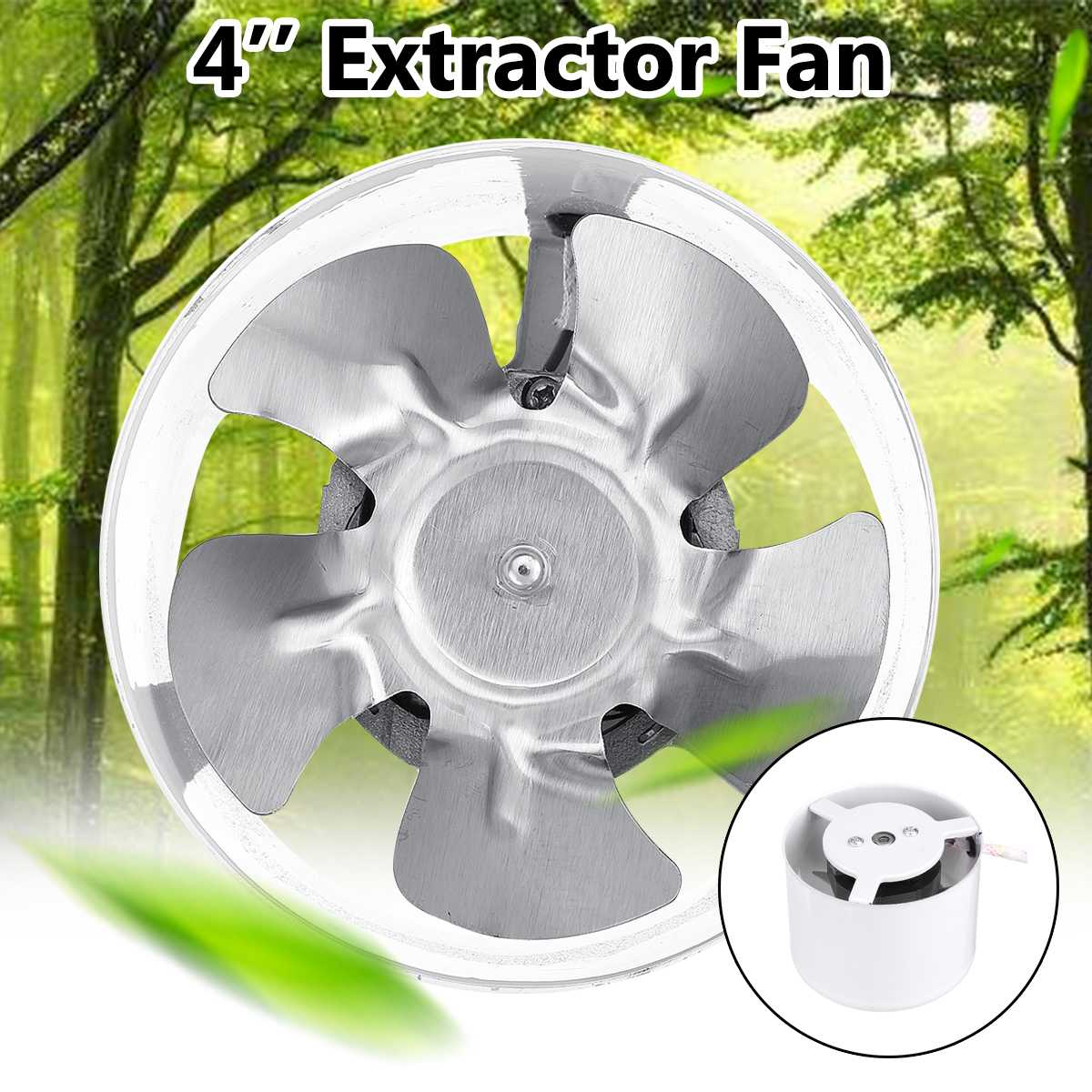 4 Inch 100mm Round Duct Fan High Speed Exhaust Fan Toilets for sizing 1200 X 1200
