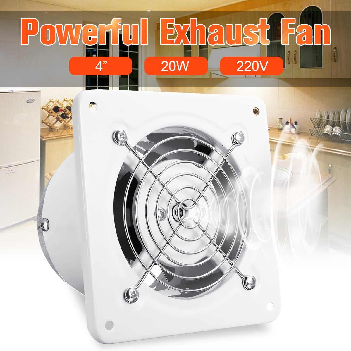 4 Inch 20w 220v High Speed Exhaust Fan Toilet Kitchen with regard to proportions 1200 X 1200