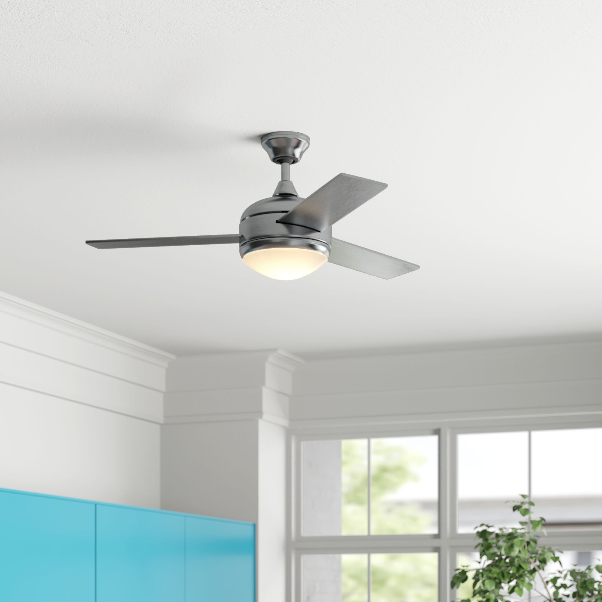 48 Dennis 3 Blade Ceiling Fan With Remote Light Kit Included for sizing 2000 X 2000