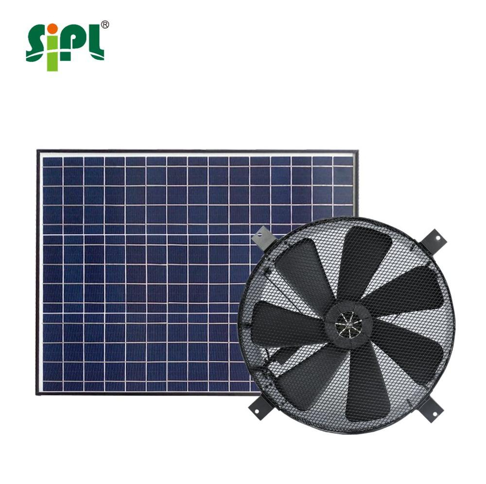 50w Solar Powered Gable Vent Cooling Extractor Fan Basement regarding size 1000 X 996
