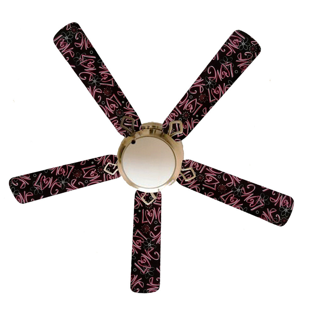52 Mann Girly Love 4 Blade Ceiling Fan Light Kit Included throughout size 1000 X 1000
